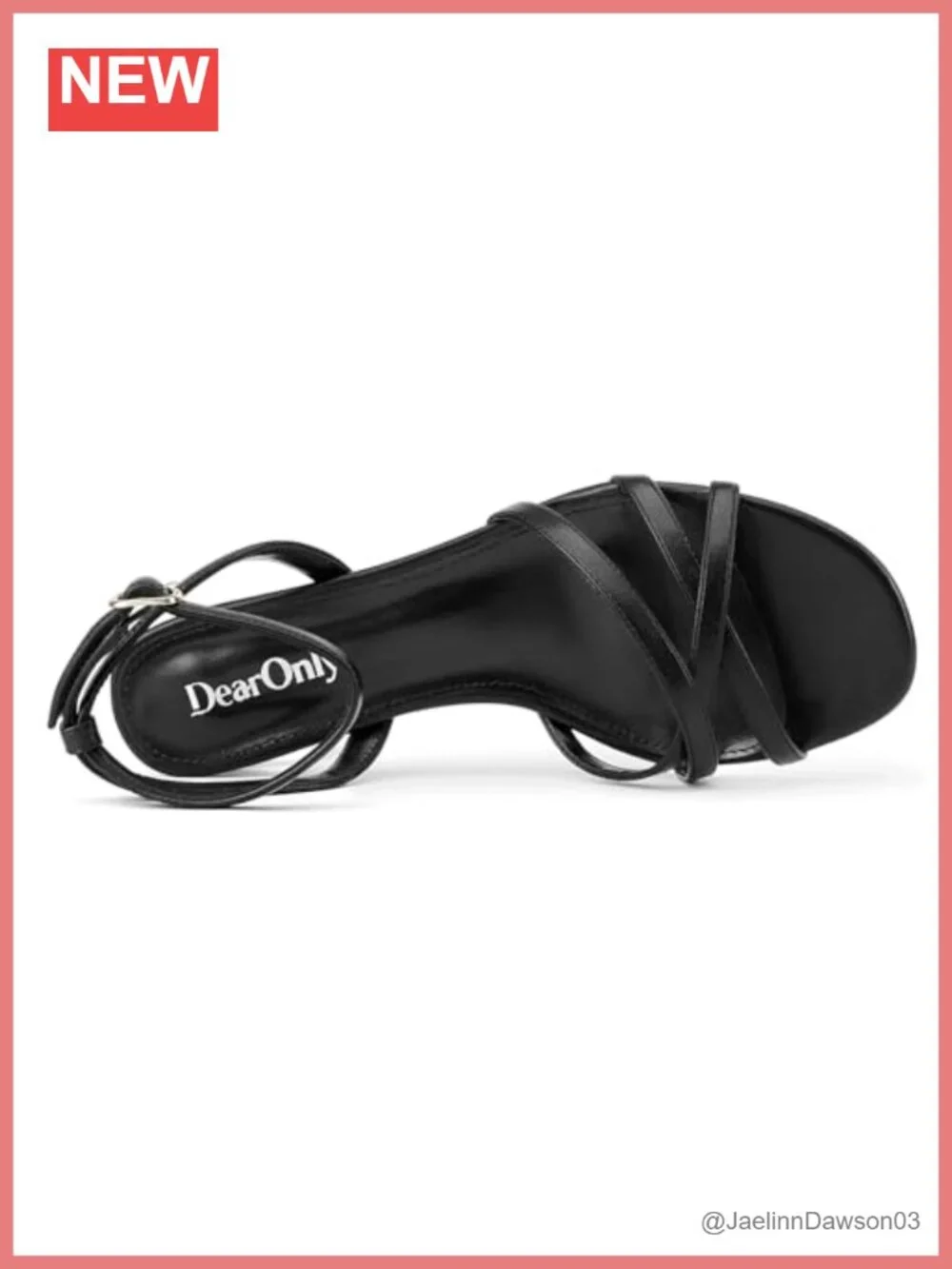 Strappy Kitten Heel Sandals Ankle Strap Slingback Peep Toe Low Heels Dress Shoes